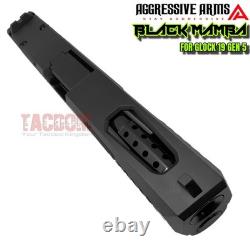 AGGRESSIVE ARMS BLACK MAMBA COMPLETE PORTED SLIDE BARREL For GLOCK 19 GEN 5