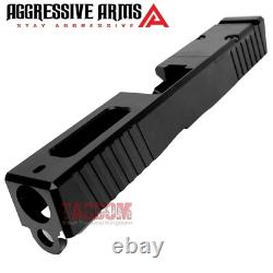 AGGRESSIVE ARMS Black PVD RMR SLIDE & RAINBOW PORTED Barrel For Glok 19 GEN 3 US
