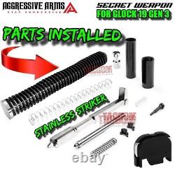 AGGRESSIVE ARMS COMPLETE DEFENSE SLIDE For GLOCK 19 GEN 3 BLK SHARX BARREL PARTS