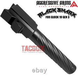 AGGRESSIVE ARMS COMPLETE DEFENSE SLIDE For GLOCK 19 GEN 3 BLK SHARX BARREL PARTS