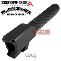 AGGRESSIVE ARMS COMPLETE DEFENSE SLIDE For GLOCK 19 GEN 3 BLK SHARX BARREL PARTS