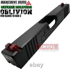 AGGRESSIVE ARMS COMPLETE DEFENSE SLIDE For GLOCK 19 GEN 3 OBLIVION BARREL PARTS