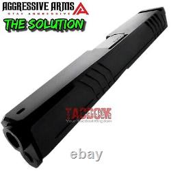 AGGRESSIVE ARMS COMPLETE GRIP SLIDE SOLUTION A For GLOCK 17 GEN 3 + BARREL