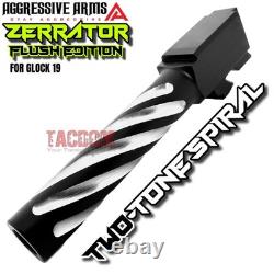 AGGRESSIVE ARMS COMPLETE SLIDE SERRATUS For GLOCK 19 GEN 3 RMR SPIRAL BARREL