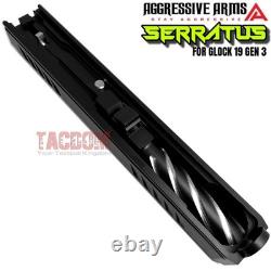 AGGRESSIVE ARMS COMPLETE SLIDE SERRATUS For GLOCK 19 GEN 3 RMR SPIRAL BARREL