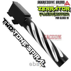 AGGRESSIVE ARMS COMPLETE SLIDE SERRATUS For GLOCK 19 GEN 3 RMR SPIRAL BARREL
