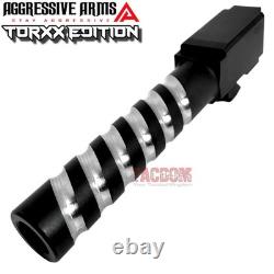 AGGRESSIVE ARMS COMPLETE SLIDE TORXX EDITION For GL0CK 19 GEN 3 RMR CUT BARREL