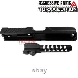AGGRESSIVE ARMS COMPLETE SLIDE TORXX EDITION For GL0CK 19 GEN 3 RMR CUT BARREL