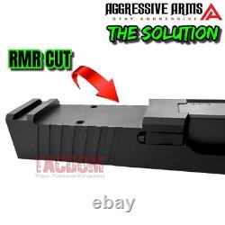 AGGRESSIVE ARMS COMPLETE SLIDE TORXX EDITION For GL0CK 19 GEN 3 RMR CUT BARREL