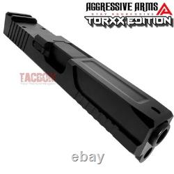 AGGRESSIVE ARMS COMPLETE SLIDE TORXX EDITION For GL0CK 19 GEN 3 RMR CUT BARREL