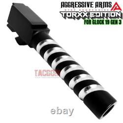 AGGRESSIVE ARMS COMPLETE SLIDE TORXX EDITION For GL0CK 19 GEN 3 RMR CUT BARREL