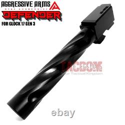 AGGRESSIVE ARMS DEFENDER COMPLETE SLIDE + SPIRAL Barrel + PARTS For GLOCK 17 G3