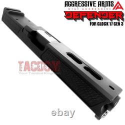 AGGRESSIVE ARMS DEFENDER COMPLETE SLIDE + SPIRAL Barrel + PARTS For GLOCK 17 G3