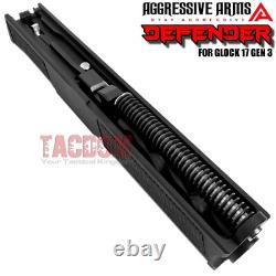 AGGRESSIVE ARMS DEFENDER COMPLETE SLIDE + SPIRAL Barrel + PARTS For GLOCK 17 G3
