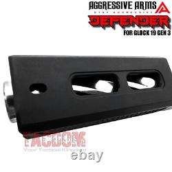 AGGRESSIVE ARMS DEFENDER COMPLETE SLIDE + SPIRAL Barrel + PARTS For GLOCK 19 G3