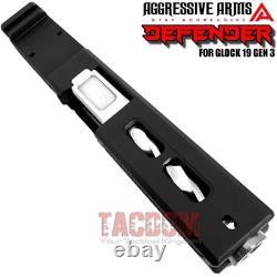 AGGRESSIVE ARMS DEFENDER COMPLETE SLIDE + SPIRAL Barrel + PARTS For GLOCK 19 G3