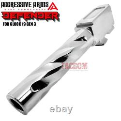 AGGRESSIVE ARMS DEFENDER COMPLETE SLIDE + SPIRAL Barrel + PARTS For GLOCK 19 G3