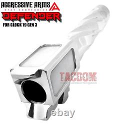 AGGRESSIVE ARMS DEFENDER COMPLETE SLIDE + SPIRAL Barrel + PARTS For GLOCK 19 G3