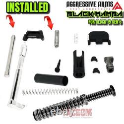 AGGRESSIVE ARMS FDE TAN MAMBA COMPLETE PORTED SLIDE BARREL For GLOCK 19 GEN 5