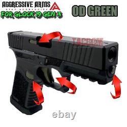 AGGRESSIVE ARMS OD GREEN Slide + Lower Parts Kit for GL0CK 19 GEN 1 2 3 UPPER