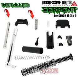 AGGRESSIVE ARMS SERPENT COMPLETE RAINBOW PORTED SLIDE BARREL For GLOCK 17 GEN 5