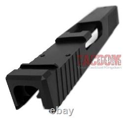 AGGRESSIVE ARMS USA RMR OPTIC CUT Slide for GL0CK 19 BLACK DLC + BARREL + PARTS