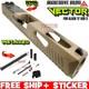 AGGRESSIVE ARMS VECTOR COMPLETE PORTED FDE SLIDE + SIGHTS For GLOCK 17 GEN 3 RMR