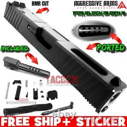 AGGRESSIVE ARMS for GLOCK 19 GEN 3 PORTED COMPLETE BLACK SLIDE + BARREL + PARTS