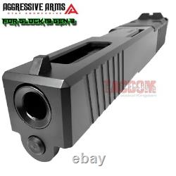 AGGRESSIVE ARMS for GLOCK 19 GEN 3 PORTED COMPLETE BLACK SLIDE + BARREL + PARTS