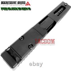 AGGRESSIVE ARMS for GLOCK 19 GEN 3 PORTED COMPLETE BLACK SLIDE + BARREL + PARTS