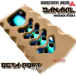 Aggressive Arms Danakil Complete Fde Ported Slide + Rainbow Barrel For Glock 19