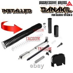 Aggressive Arms Danakil Complete Fde Ported Slide + Rainbow Barrel For Glock 19