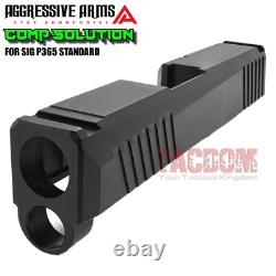Aggressive Arms Ported Solution Black Slide And Barrel For Sig P365 50 State