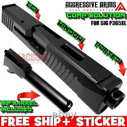 Aggressive Arms Ported Solution Black Slide And Barrel For Sig P365xl 50 State