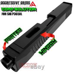 Aggressive Arms Ported Solution Black Slide And Barrel For Sig P365xl 50 State
