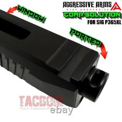 Aggressive Arms Ported Solution Black Slide And Barrel For Sig P365xl 50 State