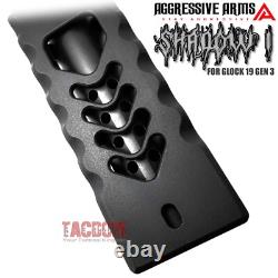 Aggressive Arms Shadow Complete Black Ported Slide + Rainbow Barrel For Glock 19
