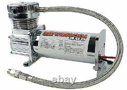 Air Compressor Chrome 400 airmaxxx 3 Gallon Air Tank Drain 120 on 150 off Switch