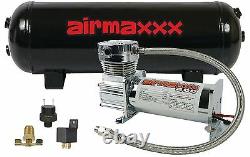 Air Compressor Chrome 400 airmaxxx 3 Gallon Air Tank Drain 120 on 150 off Switch