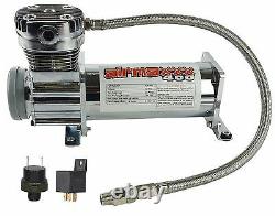 Air Compressor Chrome 400 airmaxxx 3 Gallon Air Tank Drain 120 on 150 off Switch