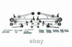 B6 Audi A4 Front Upper Lower Control Arm Kit Tie Rod Suspension Overhaul Rebuild