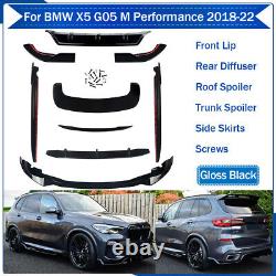 Body Kit For Bmw X5 G05 2019+ Front Lip Rear Diffuser Spoiler Side Skirts Glossy
