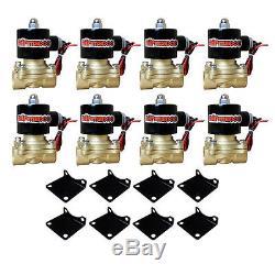 Chevy S10 Air Kit Pewter Air Compressors 25 & 26 Bags 1/2 Valve Shirt Blk AVS 7