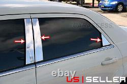 Chrome Pillar Posts for Chrysler 300C & Dodge Magnum 05-10 6pc Set Door Trim US