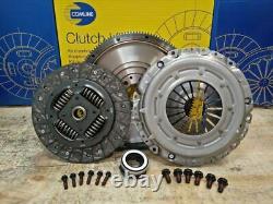 Clutch Kit Fit Solid Flywheel Set Vw Golf Hatchback 1.6 Tdi 105hp Diesel