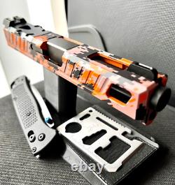 Complete Glock 19 Gen 3 Slide Custom OPMOD Cerakote G19 Upper RMR Cut FREE KNIFE