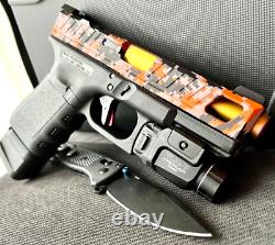Complete Glock 19 Gen 3 Slide Custom OPMOD Cerakote RMR Cut G19 Upper FREE KNIFE