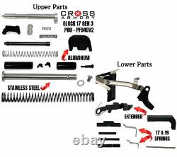 Cross Armory Upper Parts & Lower Parts Kit for GEN 3 Glock 17 / P80 PF940V2