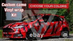 Custom Camo Car Truck Decal Full Body Livery Vinyl Wrap Urban Camouflage Kit