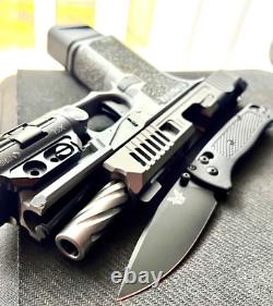 Custom Glock 19 Gen 3 Slide Fluted Barrel RMR Cut G19 Complete Upper +FREE KNIFE